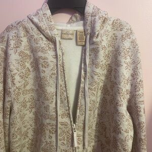 Covington Women's Beige Floral Hoodie